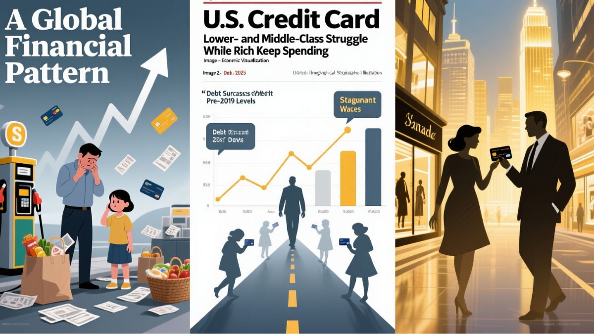 U.S. credit card debt 2025 lower and middle class