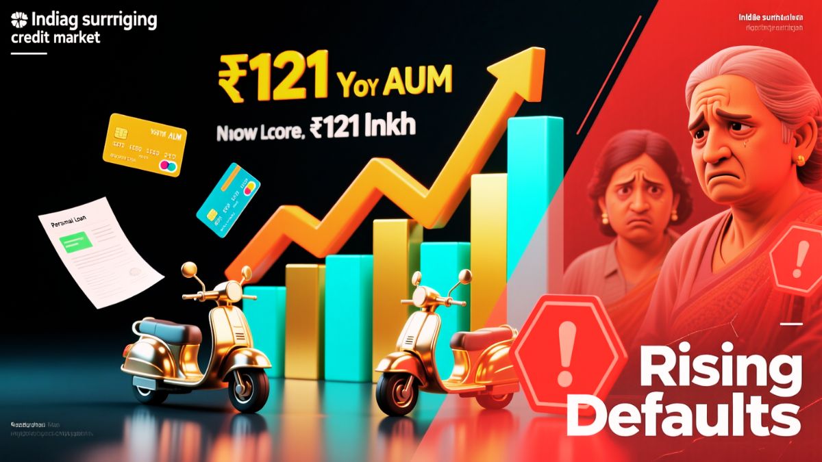India credit growth 2025 rising defaults