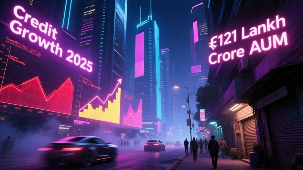 India credit growth 2025 rising defaults